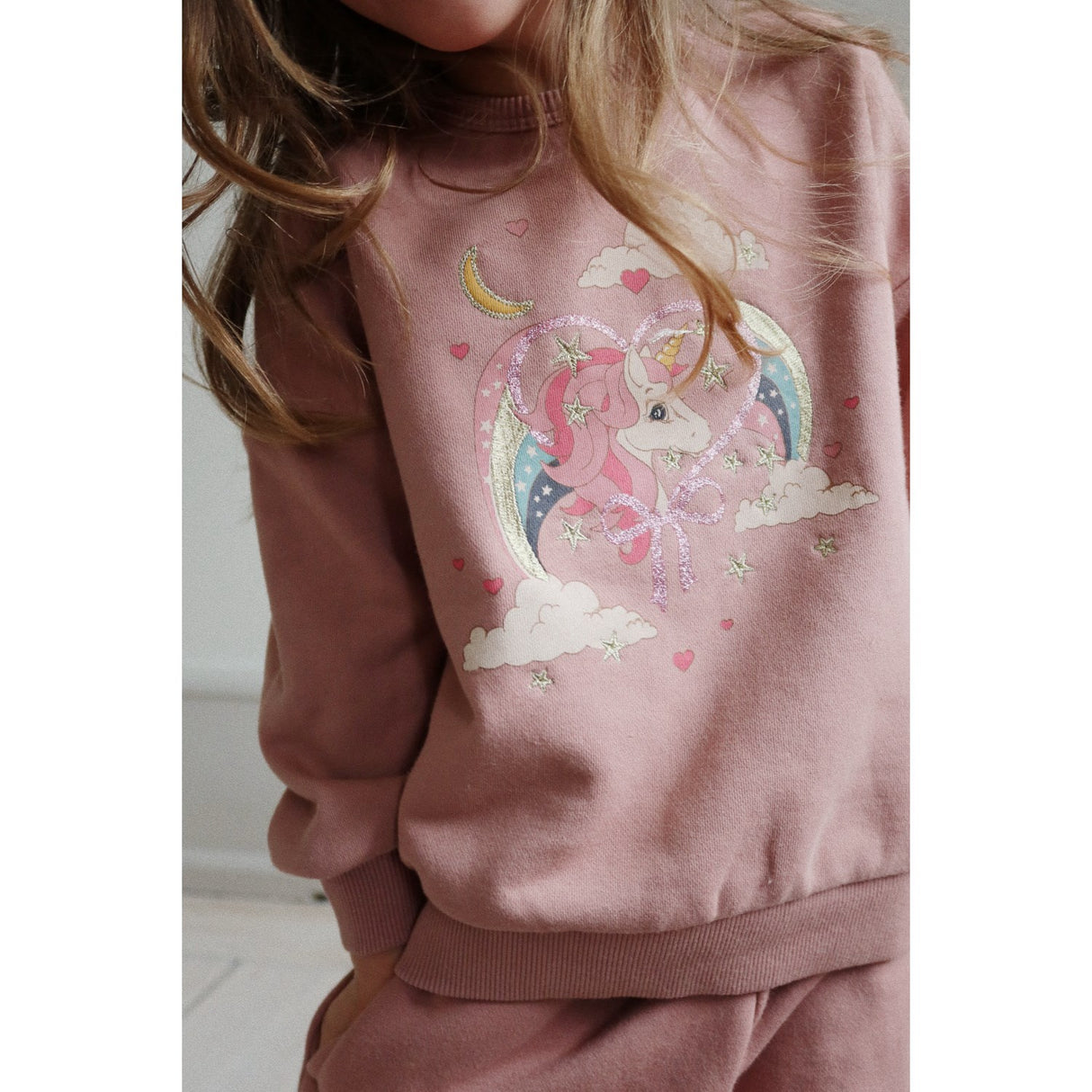 Konges Sløjd MahAndany Rose Lou Glitter Sweat Shirt Ocs