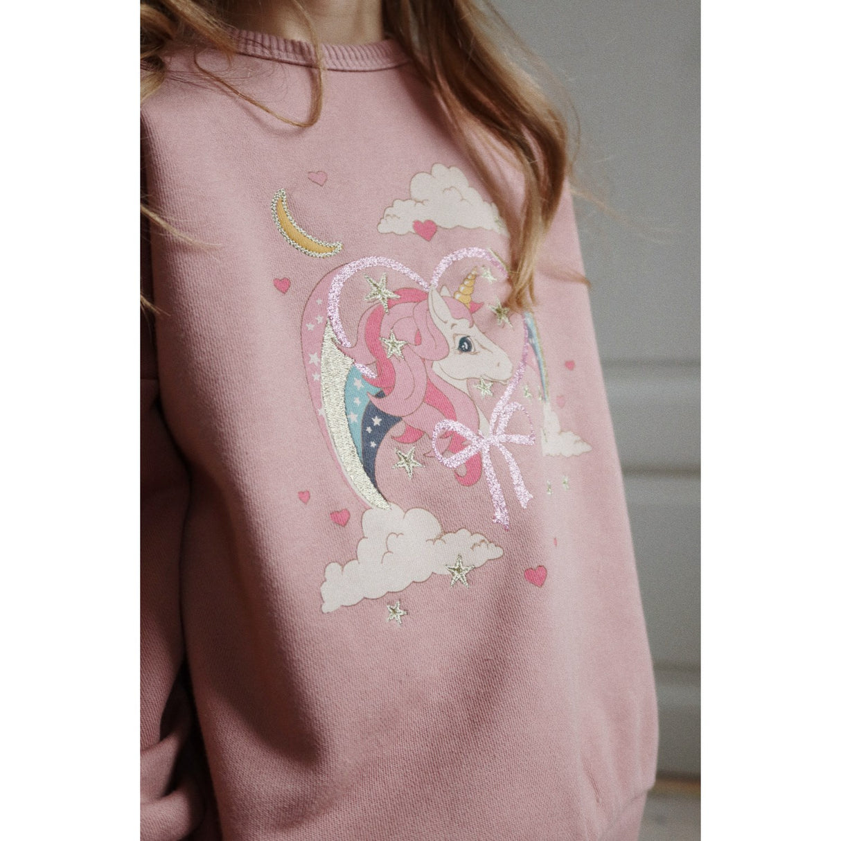 Konges Sløjd MahAndany Rose Lou Glitter Sweat Shirt Ocs