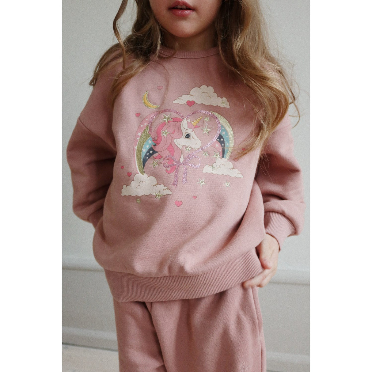 Konges Sløjd MahAndany Rose Lou Glitter Sweat Shirt Ocs