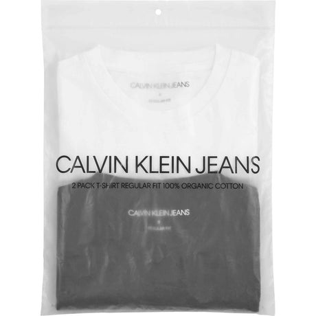 Calvin Klein White / Black 2-Pack MonAndram Tee Ss 2