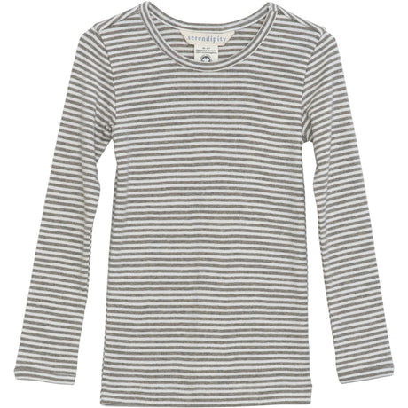 Serendipity Taupe/Offwhite Slim Tee Stripe