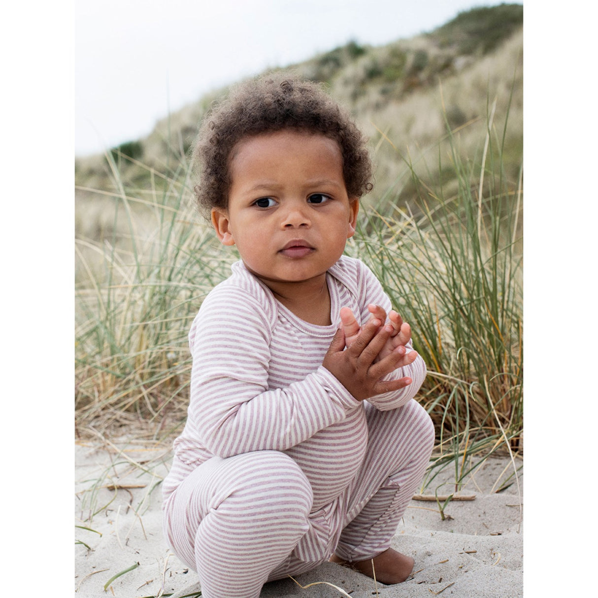 Serendipity Lilac/Offwhite Bodysuit Stripe