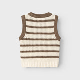 Lil'Atelier Birch Emlen Knit Vest Stripe