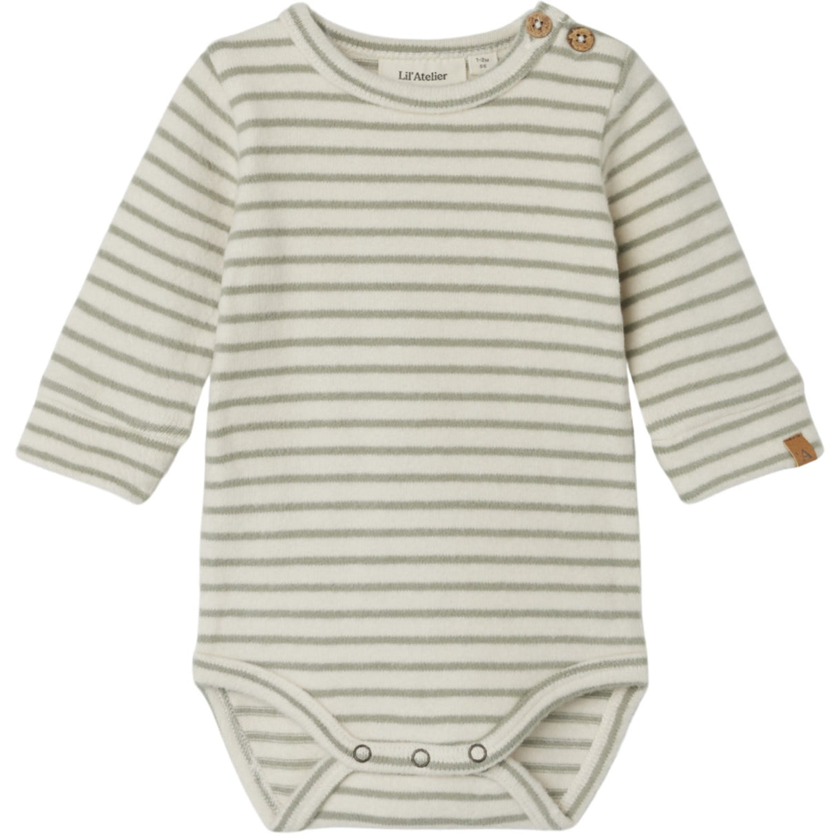 Lil'Atelier Birch Seagrass Thoro Slim Body Stripe