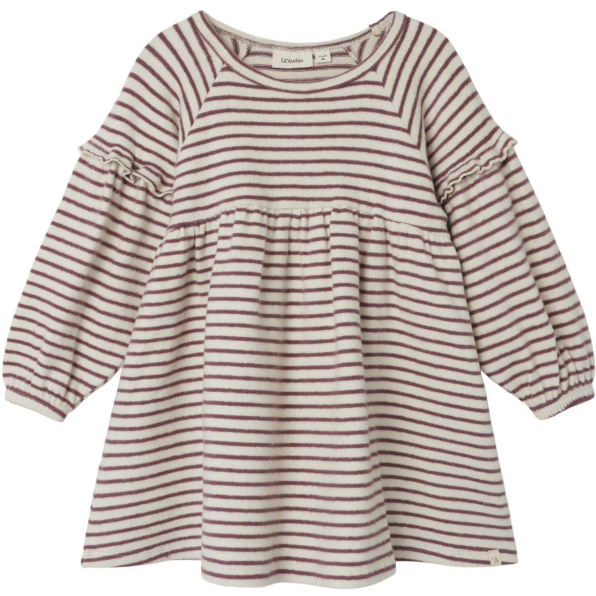 Lil'Atelier Birch Rosebrown Thoro Dress Stripe