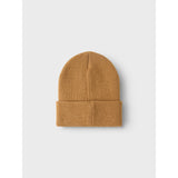 Name It Brown Sugar Malik Knit Beanie Badge