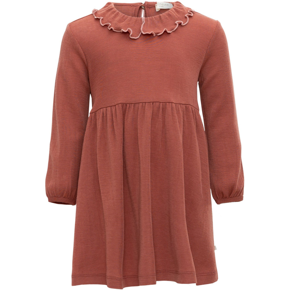 Minimalisma Autumn Blush with Cloudberry contrast Artistic Dress