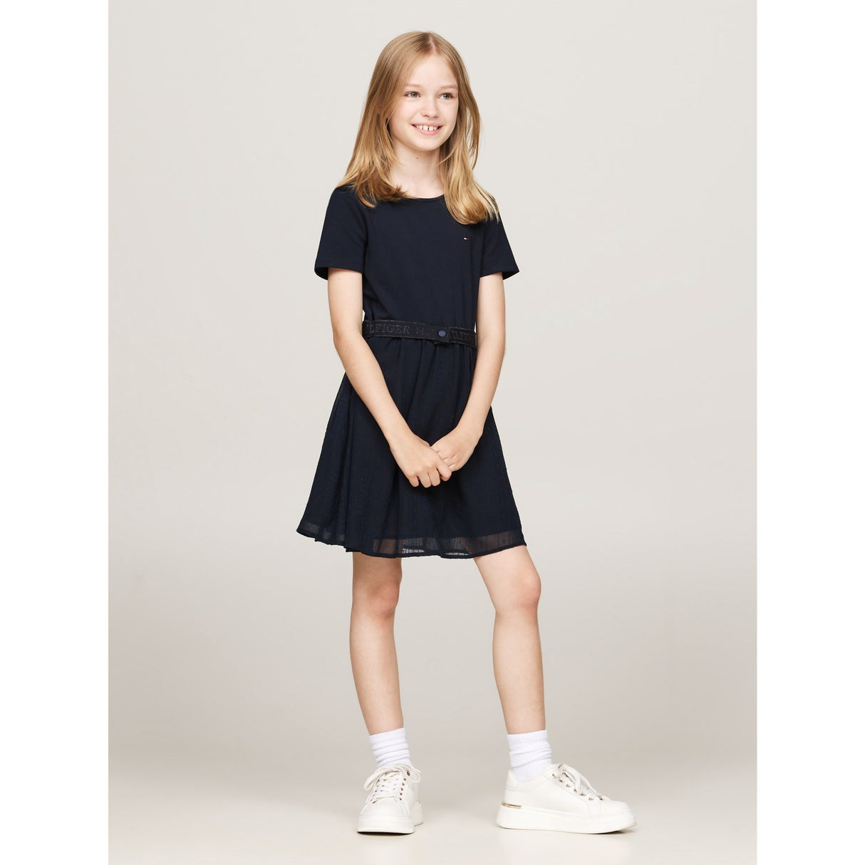 Tommy Hilfiger Desert Sky Punto Tulle Flare Dress