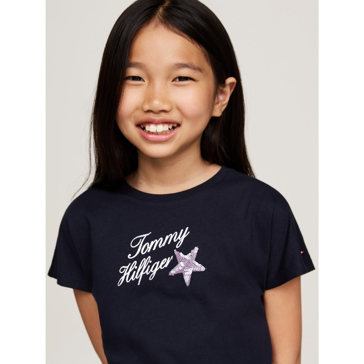 Tommy Hilfiger Desert Sky Sequins Foil Tee Ss