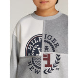 Tommy Hilfiger Grey Heather Mix Monotype Spliced Printed Cn Crewneck 3