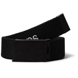 Calvin Klein Ck Black Canvas LAndo Metallic Buckle Belt