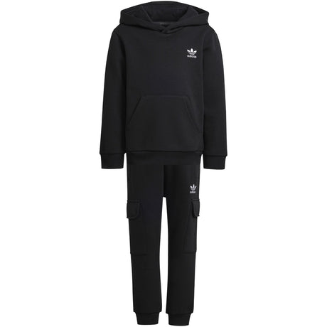 adidas Originals Black Hoodie Fz Cargo Sweat Set