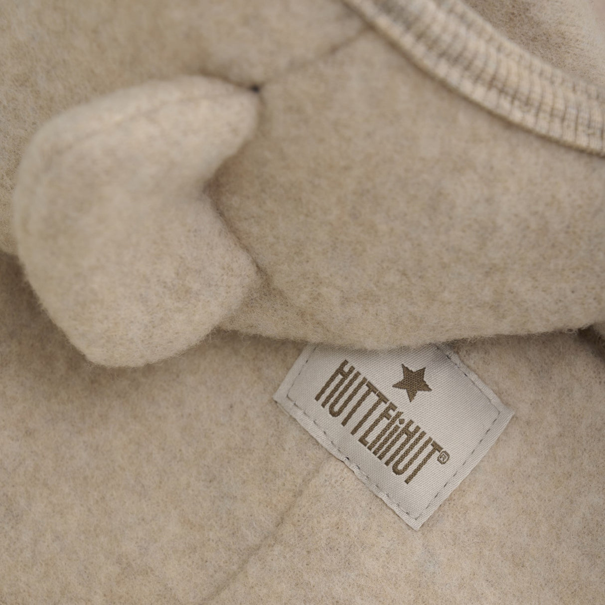 Huttelihut Camel Melange Pram Suit Ears Wool Fleece (S)