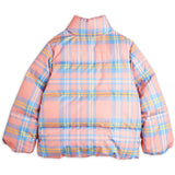 Mini Rodini Pink Check Aop City Puffer Jacket