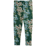 Mini Rodini Green Daisys Aop Leggings