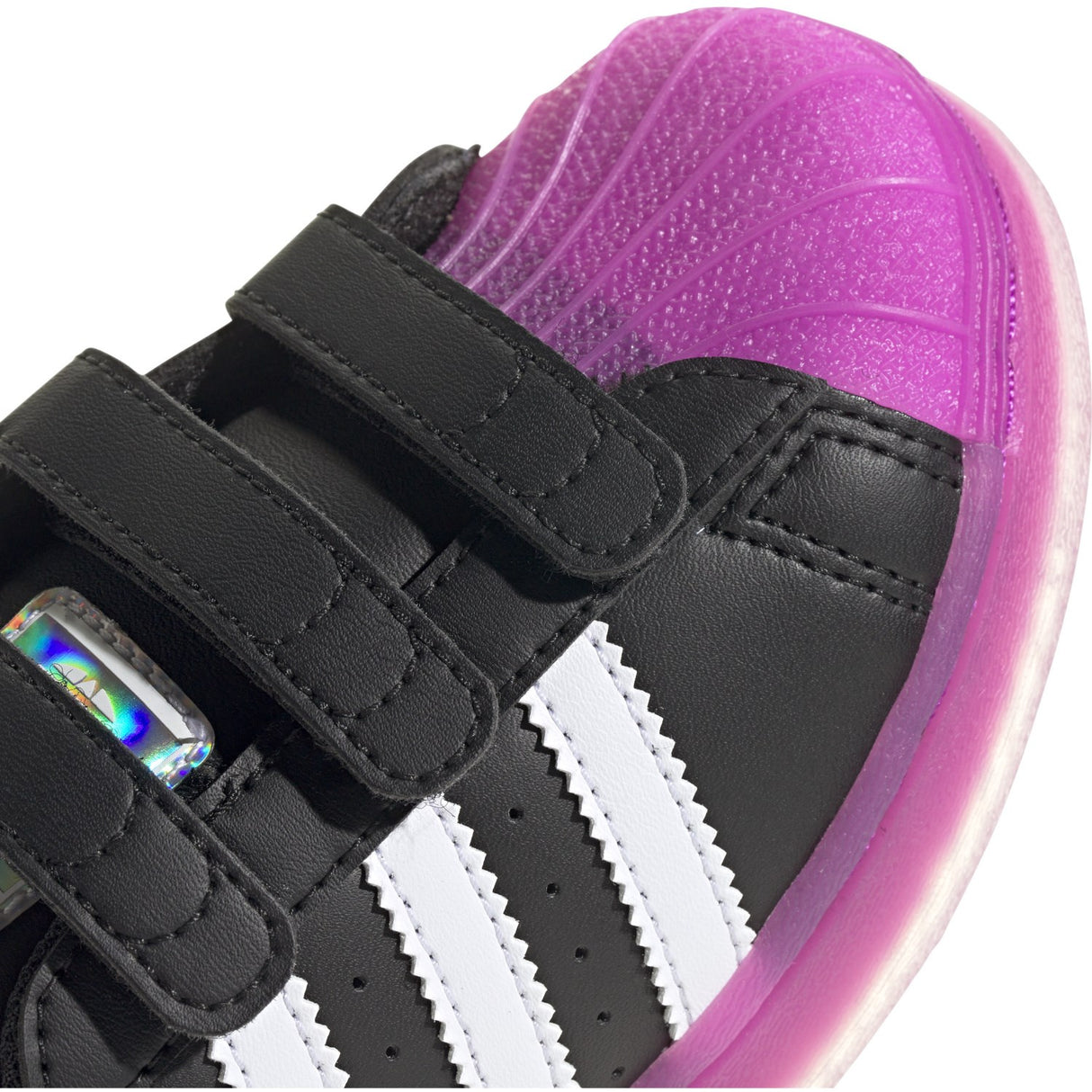 adidas Originals Core Black/Purbur/Cloud White Superstar Led Lights Cf C Sneakers