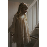 Huttelihut Wood Ash Dress Gold Tulle