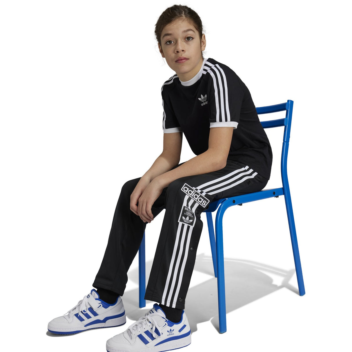 adidas Originals Black/White Adi Break Track Suit Pants