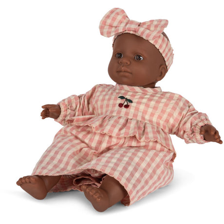 Konges Sløjd Powder Pink Check Doll Clothes Set Gots 2