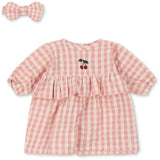 Konges Sløjd Powder Pink Check Doll Clothes Set Gots