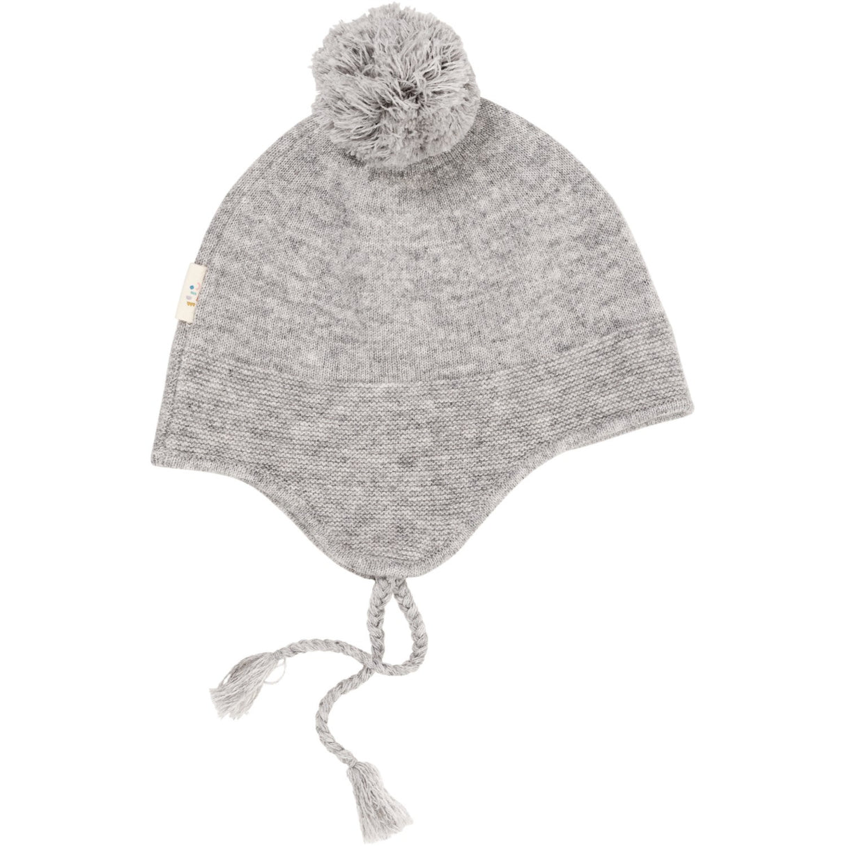 COPENHAGEN COLORS Grey Mel Cashmere Baby Bonnet Hat