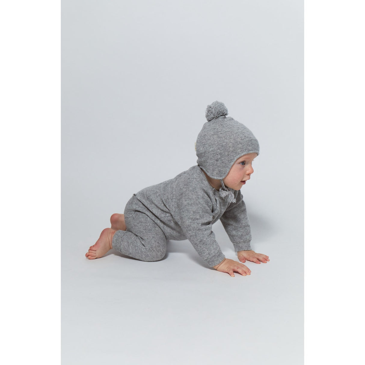 COPENHAGEN COLORS Grey Mel Cashmere Full Body