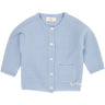 COPENHAGEN COLORS Dusty Blue Cashmere Classic Baby Cardigan