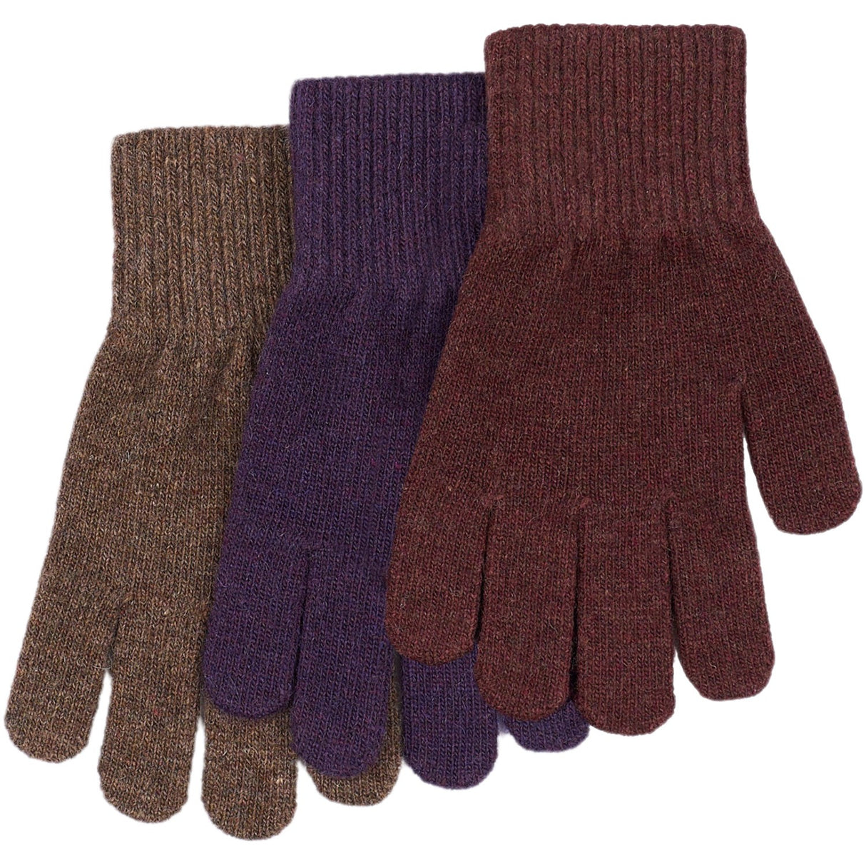 Mikk-Line Nightshade-Chocolate Chip-Rose Brown Magic Gloves 3-pack