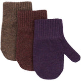 Mikk-Line Nightshade-Chocolate Chip-Rose Brown Magic Mittens 3-pack