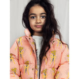 Mini Rodini Pink Winter Flowers Aop City Puffer Jacket