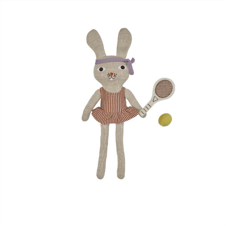 OYOY Light Brown Melange Miew Rabbit Tennis Doll