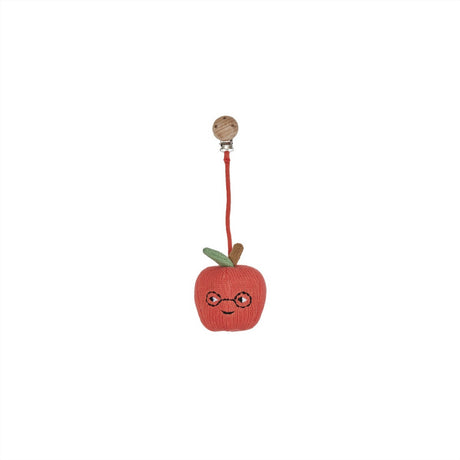 OYOY Red Yummy Apple Pram Toy Clip