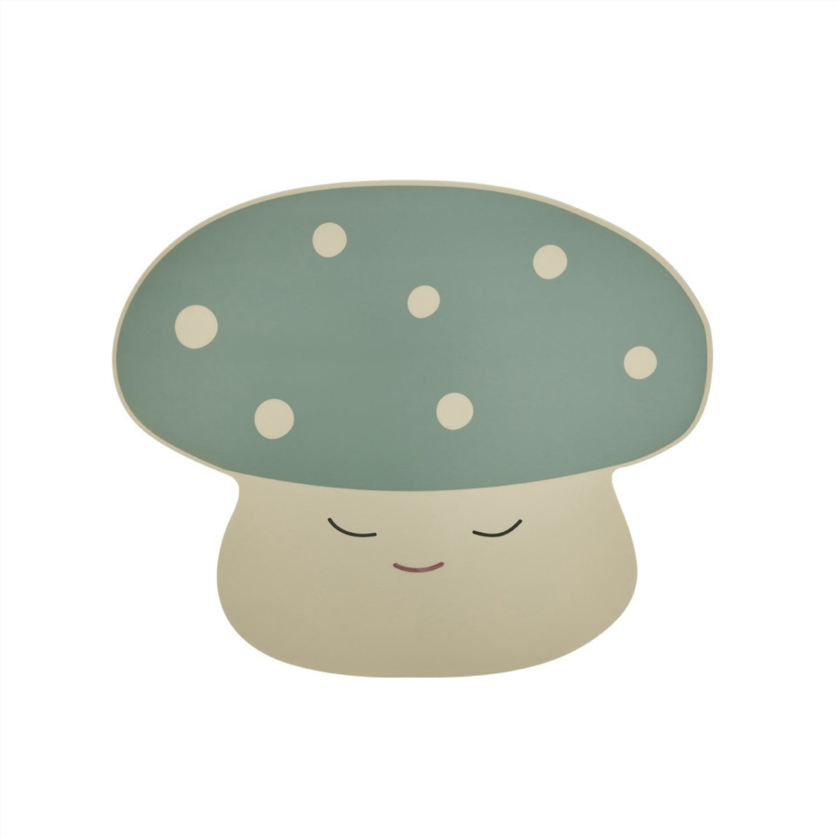 OYOY Offwhite/Pale Green Placemat Mushroom