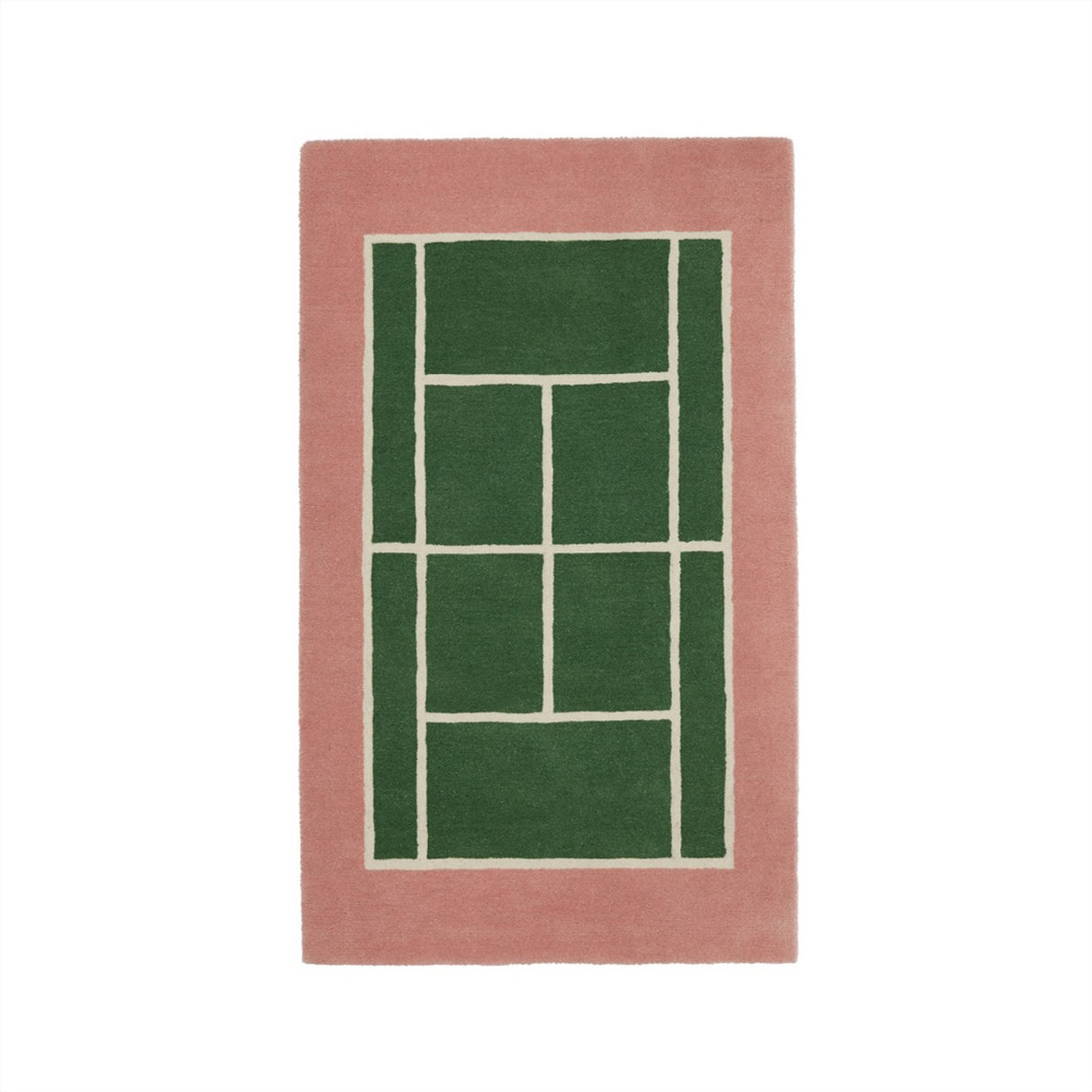 OYOY Green/Rose Tennis Rug