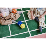 OYOY Yellow/Rose Tennis Ball Rattle