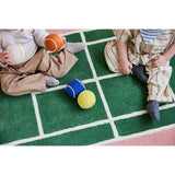 OYOY Yellow/Rose Tennis Ball Rattle