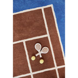 OYOY Caramel/Optic Blue Tennis Rug