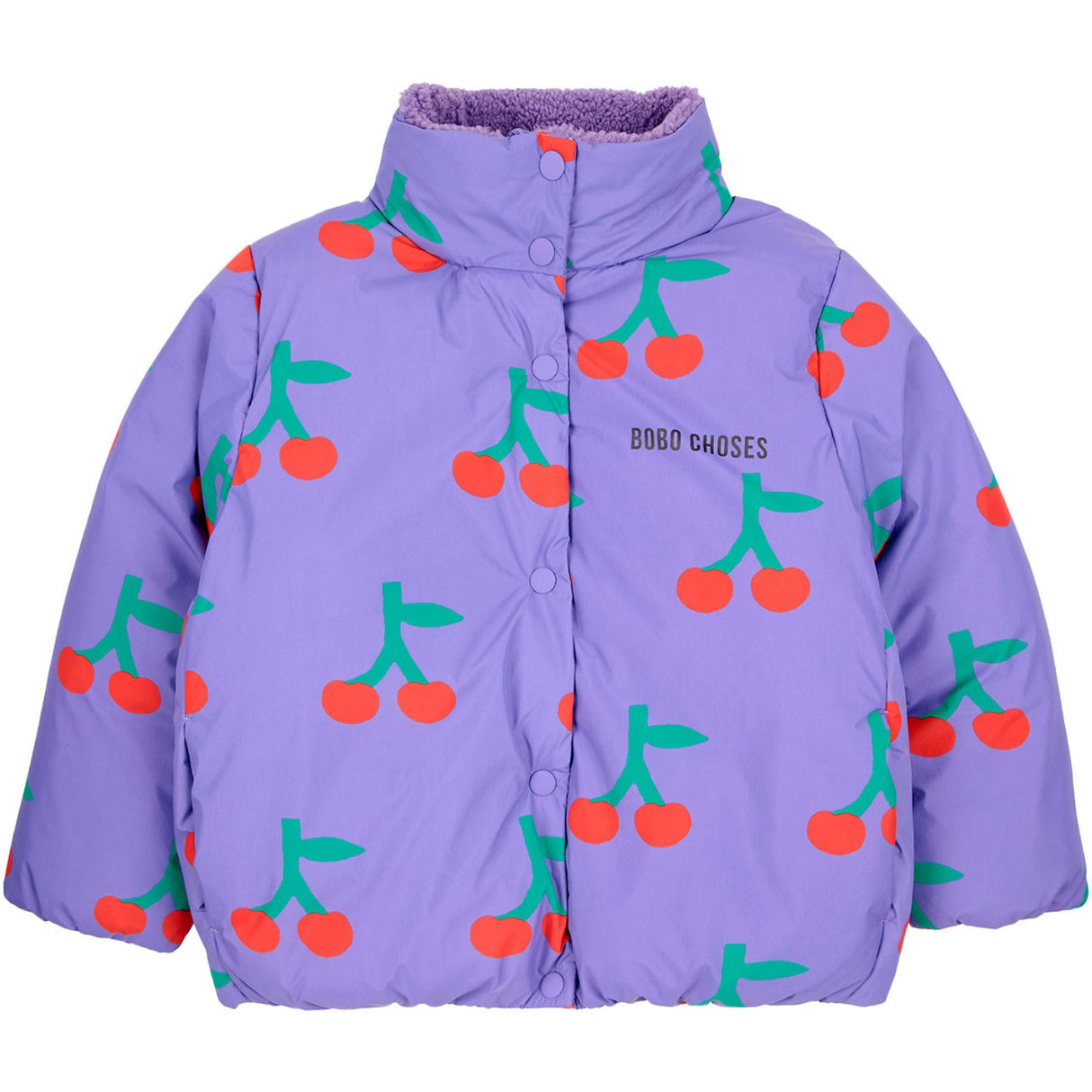 Bobo Choses Lavender Bobo Cherry All Over Anorak