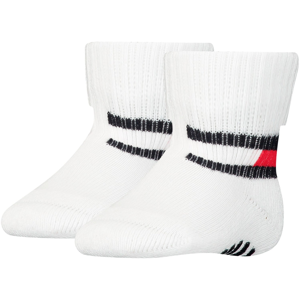 Tommy Hilfiger Baby Flag Socks 2-pack White