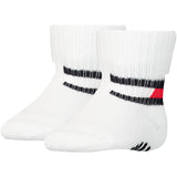 Tommy Hilfiger Baby Flag Socks 2-pack White