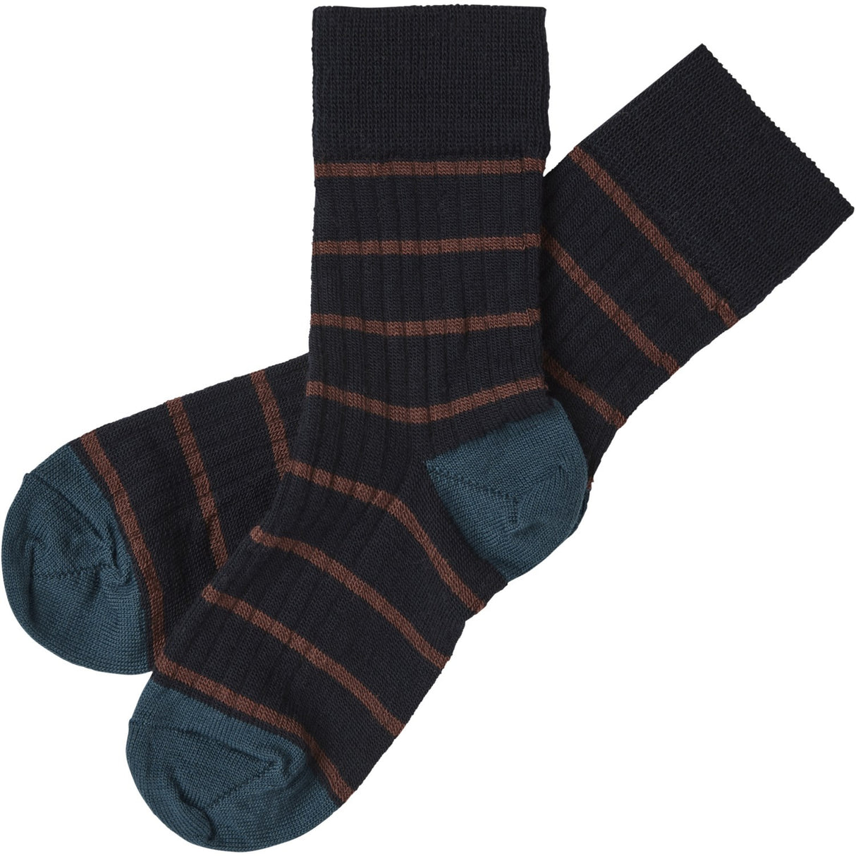 FUB Dark Navy 2-pak Thin Stripe Socks