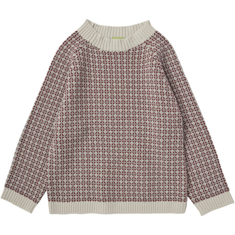 FUB Ecru/Clay/Misty Green Nordic Sweater