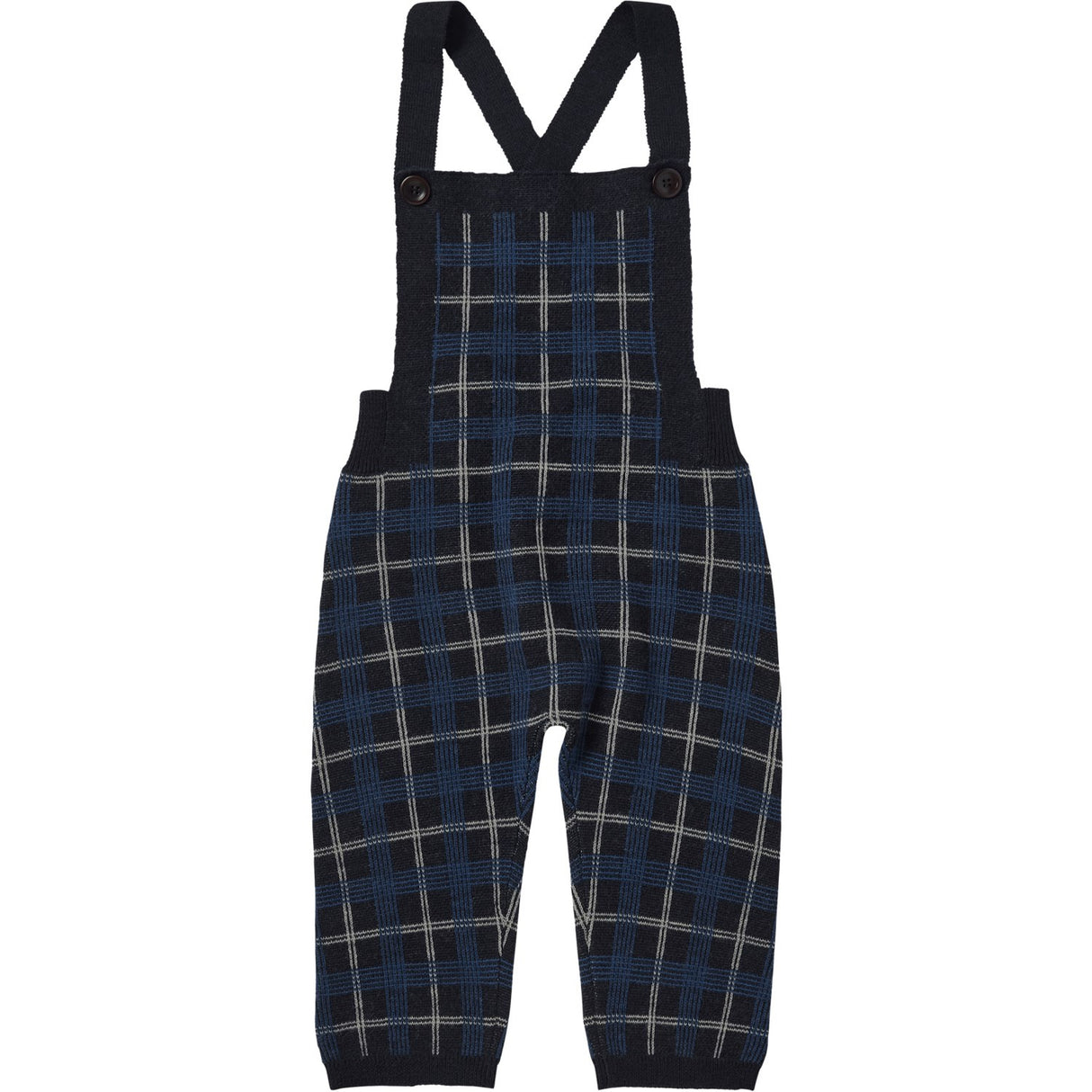 FUB Dark Navy Baby Checked Overalls