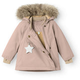 Mini A ture Adobe rose Wang Fleece Winter jacket w. Fur