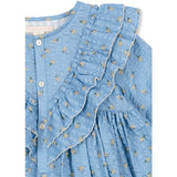 Konges Sløjd Carlie Blue Kim Frill Dress Gots