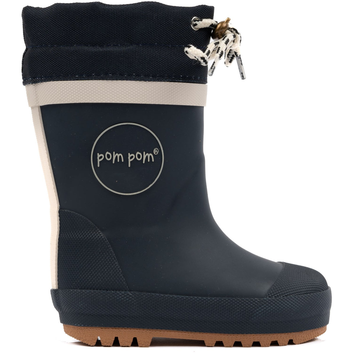 Pom Pom Thermo Rubber Boots Navy