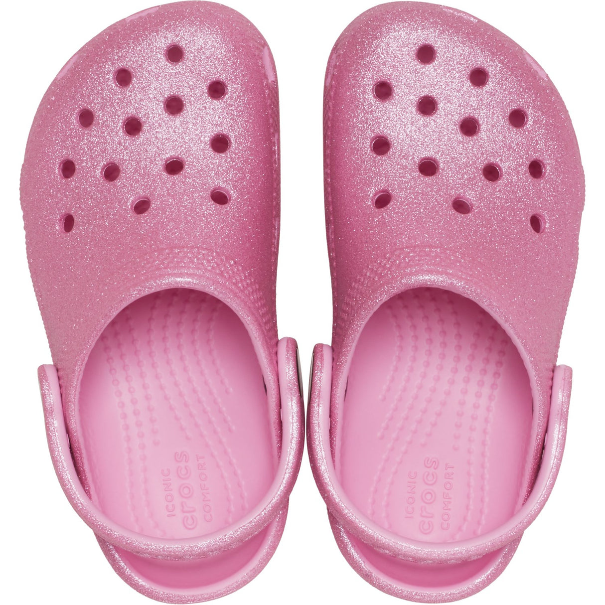 Crocs Pink Tweed Glitter Classic Glitter ClAnd 6