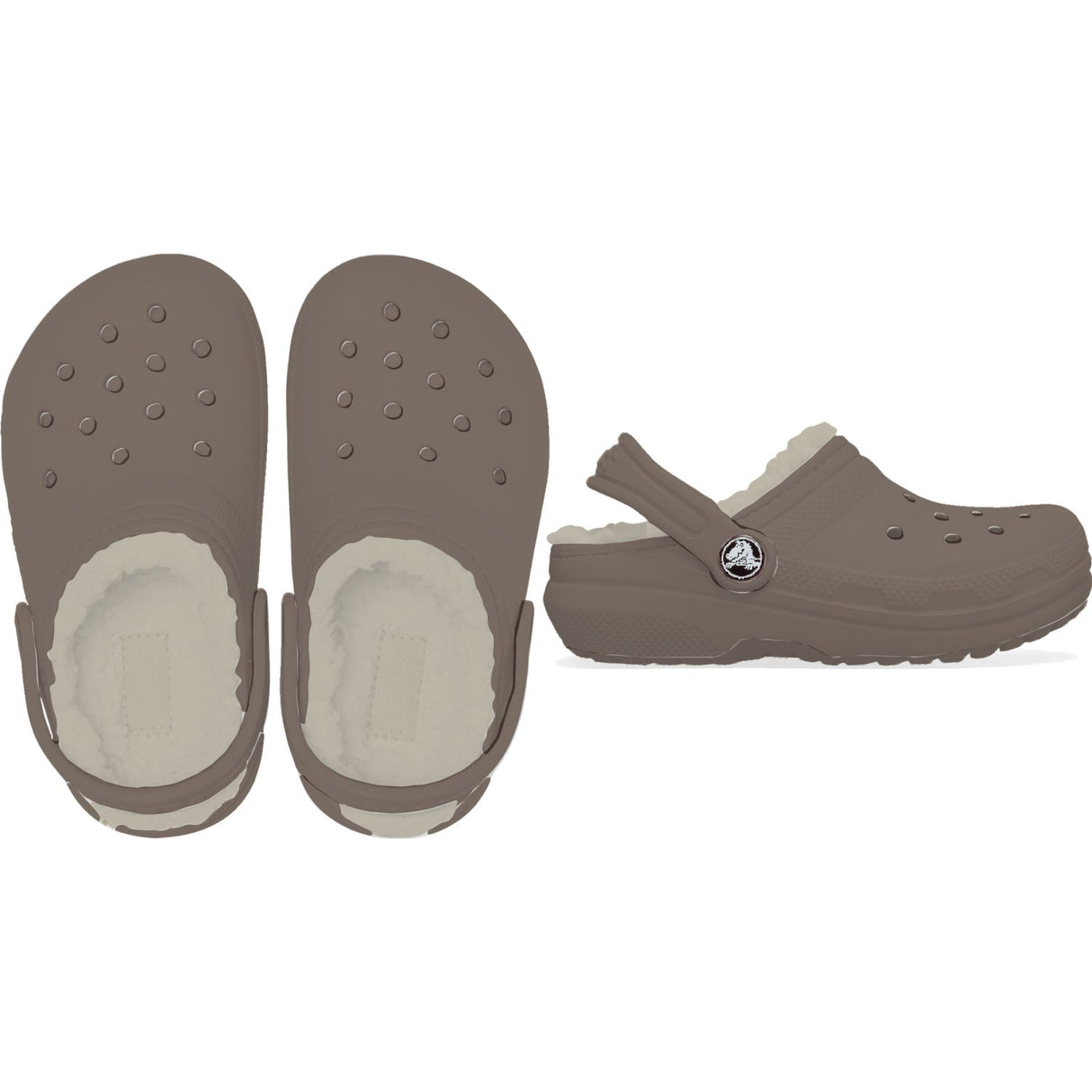 Crocs Mushroom/Bone Classic Lined ClAnd 5