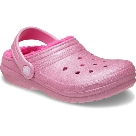 Crocs Pink Tweed Classic Lined Glitter ClAnd