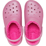 Crocs Pink Tweed Classic Lined Glitter ClAnd 5